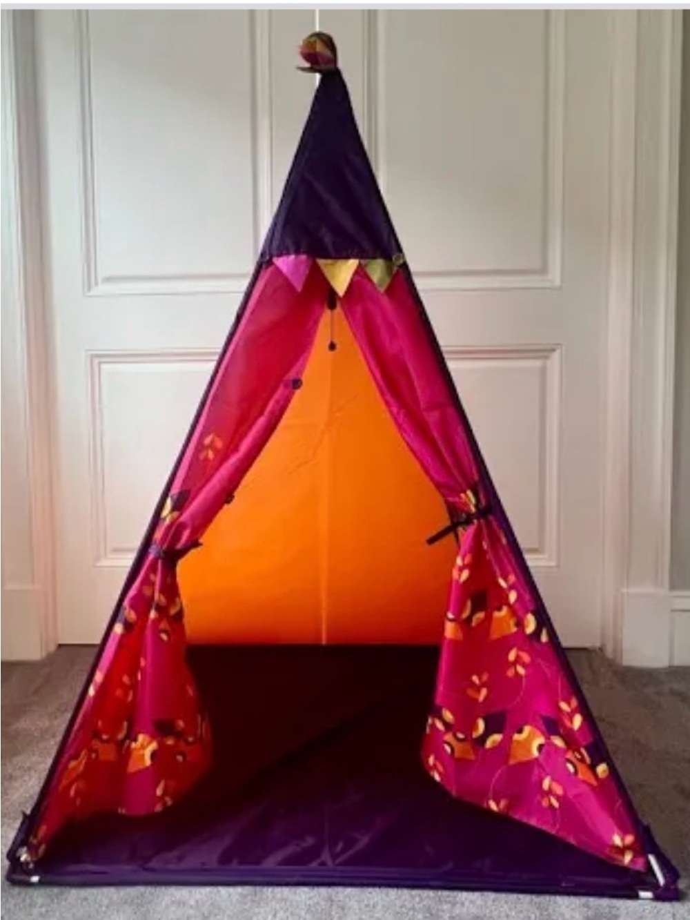 Teepee Kids Play Tent - Pink and Orange